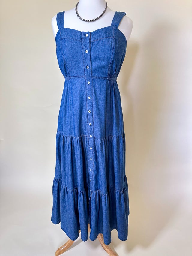 royal blue shirt dress Western Dress For Women in DUSTY BLUE By MQ1732 main image 1